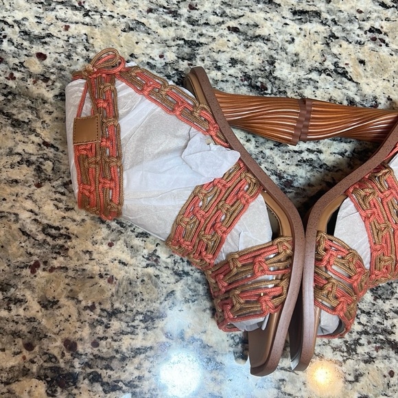 Sam Edelman Twisted Heel Macrame Sandals - Picture 8 of 13